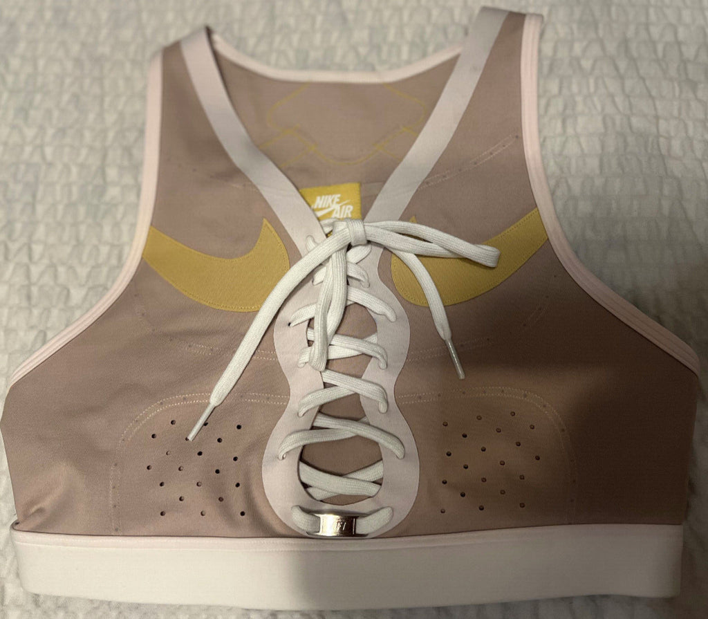Nike Air Force 1 Women's Swoosh Sample Sports Bra – Rose – Size S