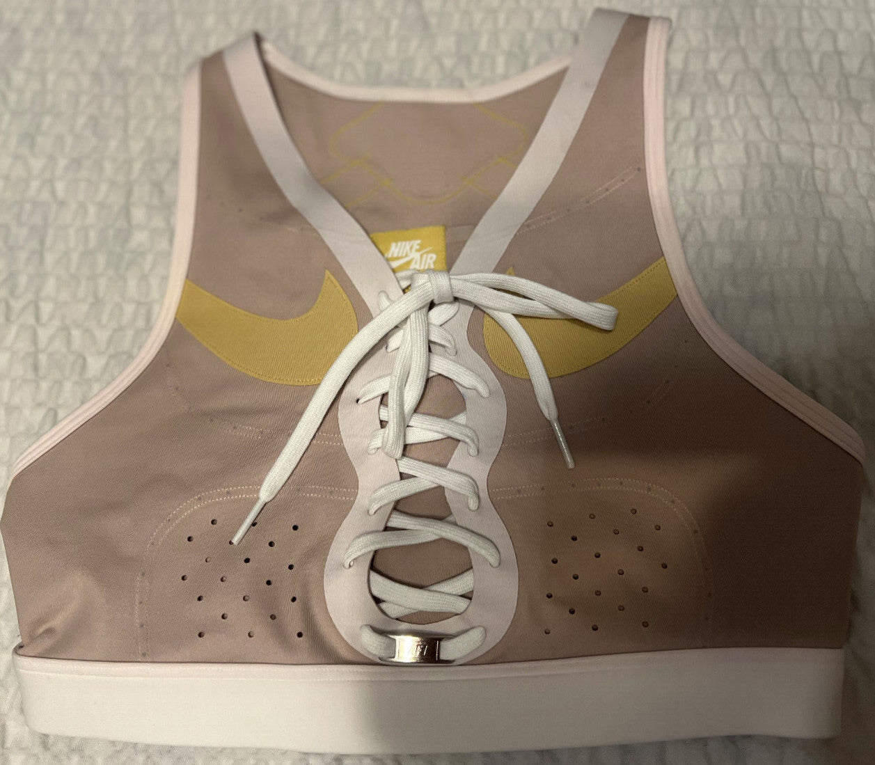 Nike Air Force 1 Women's Swoosh Sample Sports Bra – Rose – Size S