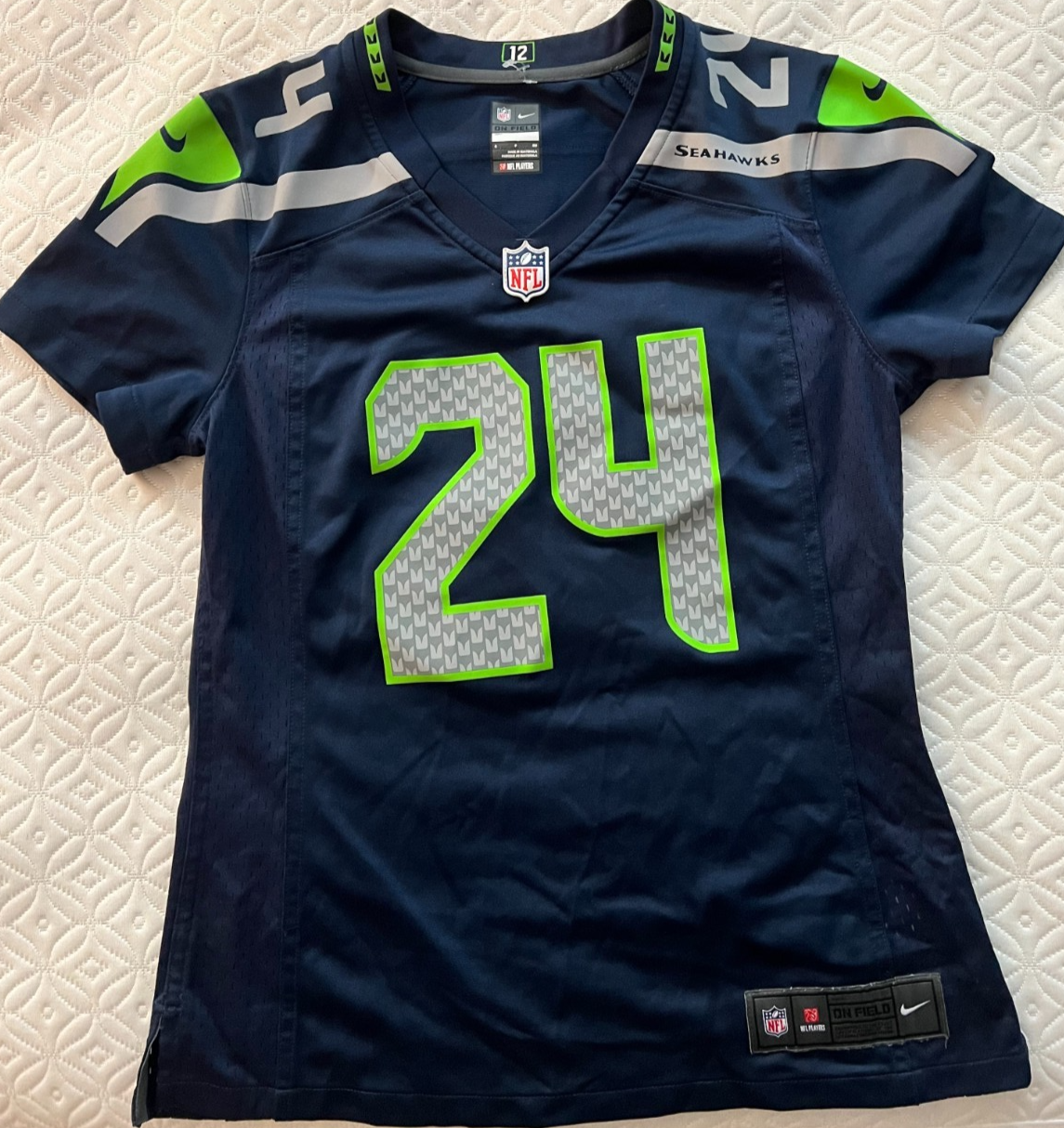 Marshawn Lynch #24 Seattle Seahawks Jersey – Nike – Women's Size S
