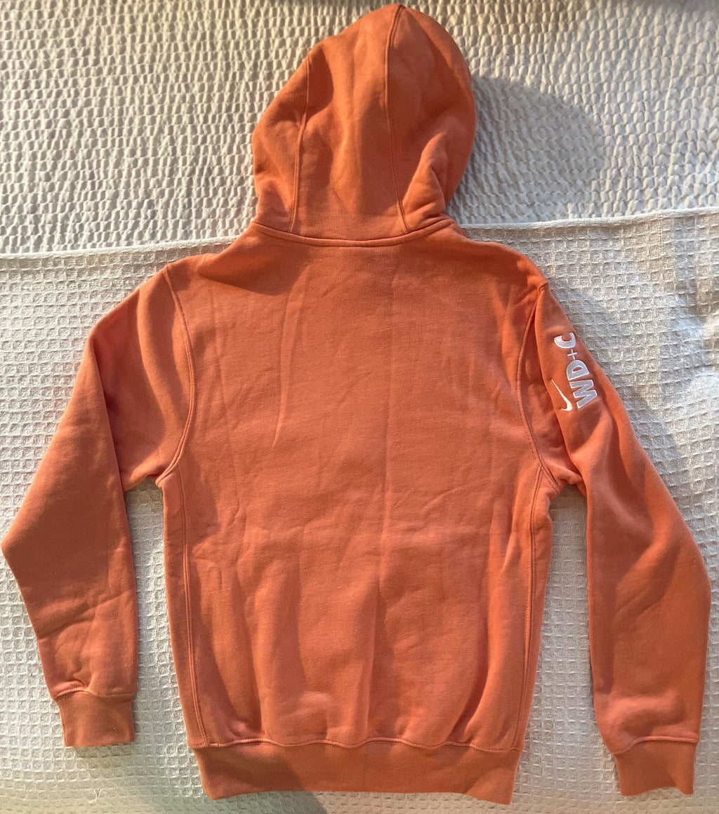 Nike WD+C Club Fleece Pullover Hoodie – Orange – Size XS