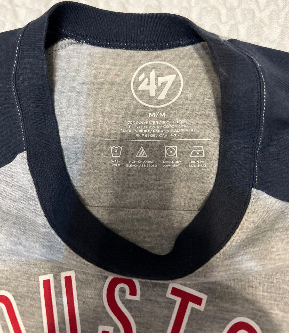 Houston Texans Battle Red Half Sleeve Shirt – '47 – Size M