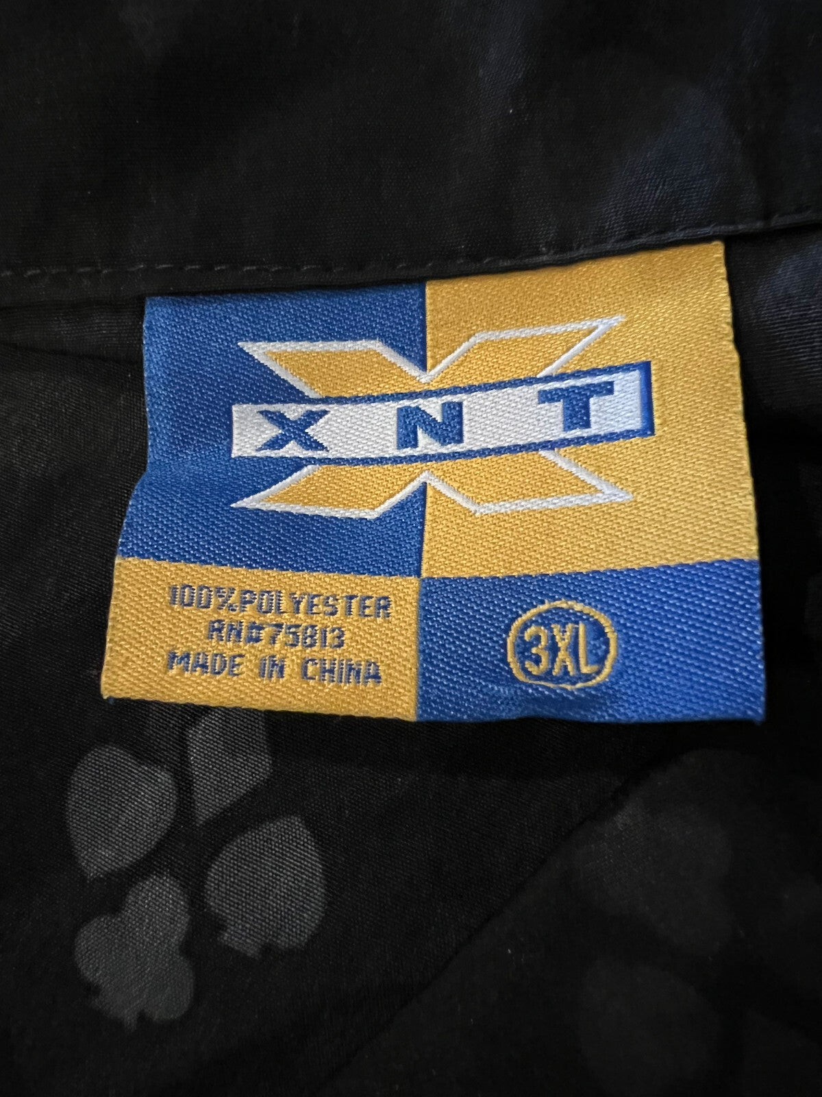 XNT Vintage Las Vegas Flames Button-Up Shirt – Black – 3XL