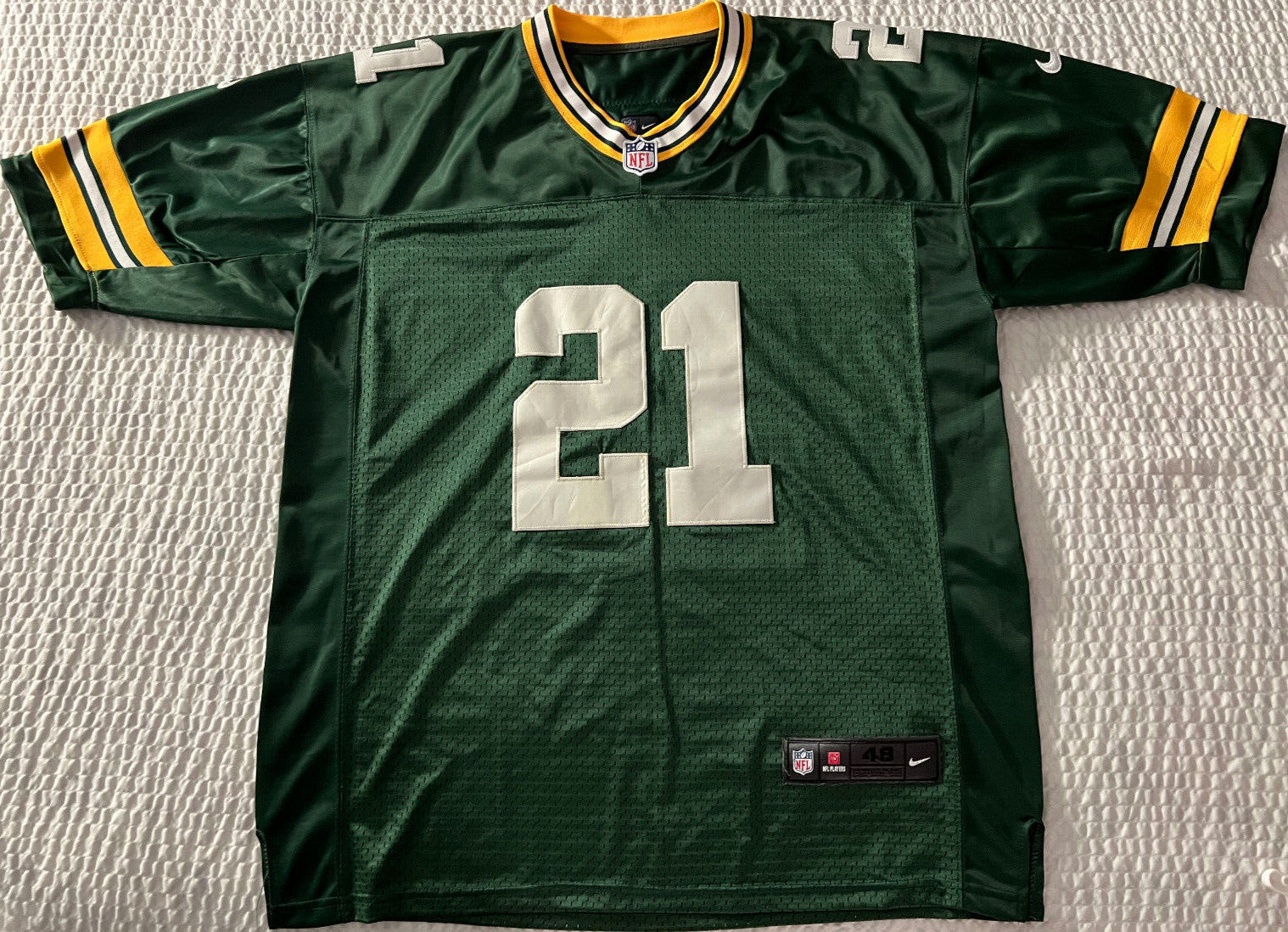 Haha Clinton-Dix #21 Green Bay Packers Vintage Stitched Jersey – Nike – Size 56