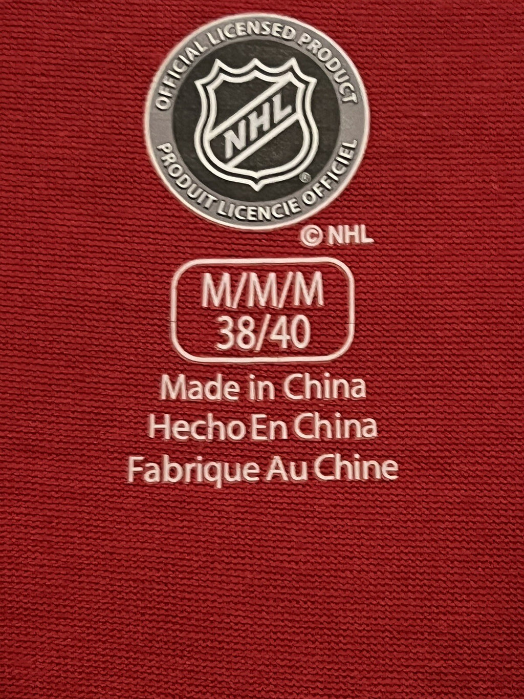 NHL Chicago Blackhawks Jersey – Red/White – Size M