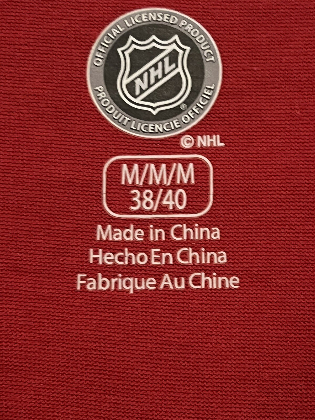 NHL Chicago Blackhawks Jersey – Red/White – Size M