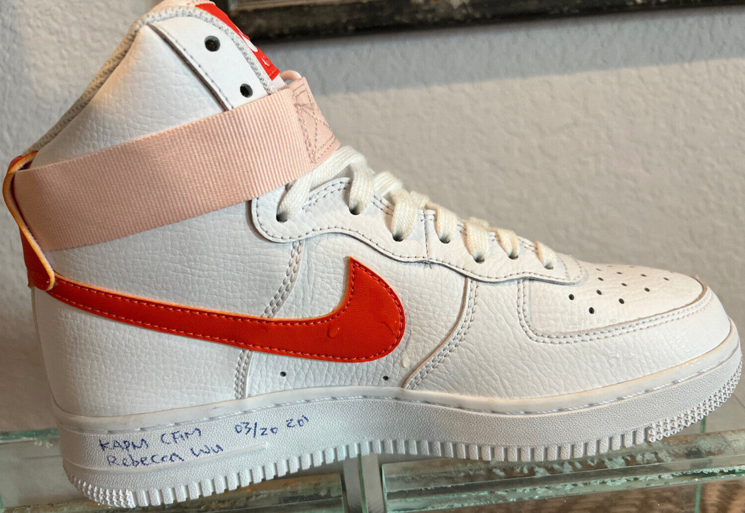 Nike Air Force 1 High Sample "Pearl Orange" – Women's Size 7