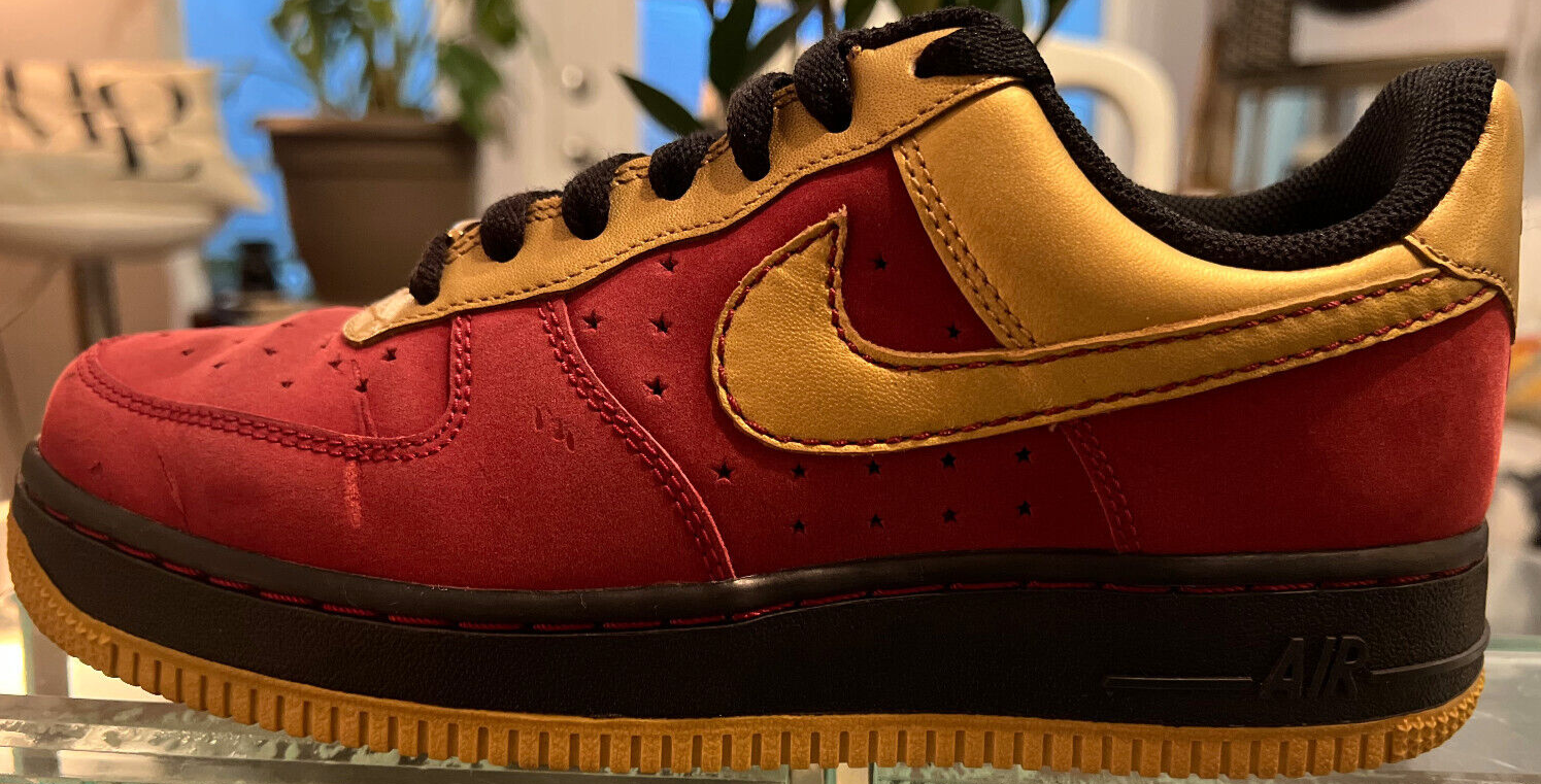 Nike Air Force 1 Low '82 "Gold/Maroon" 2007 – Women's Size 7
