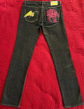 Pepe Jeans London 73 Men's Y2K Embroidered Pocket Jeans 30x30 Dark Wash