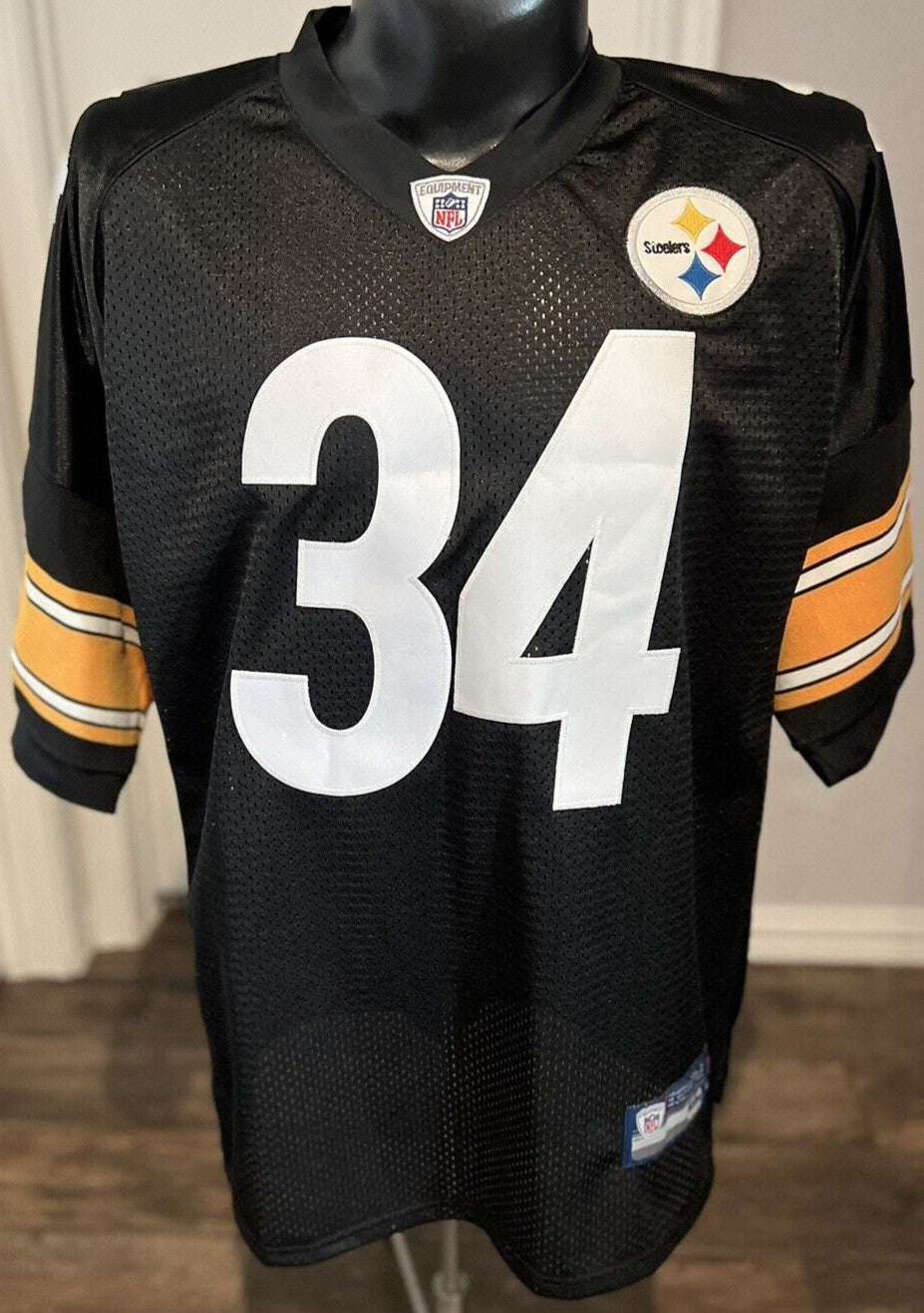 Rashard Mendenhall #34 Pittsburgh Steelers Sewn Jersey – Reebok – Size 54