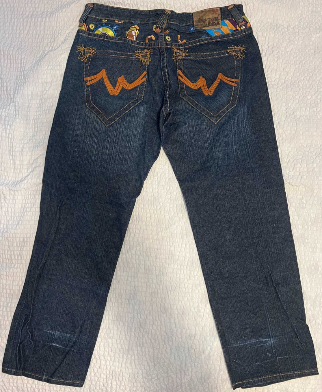 5ive Jungle Baggy Jeans Dark Wash 40