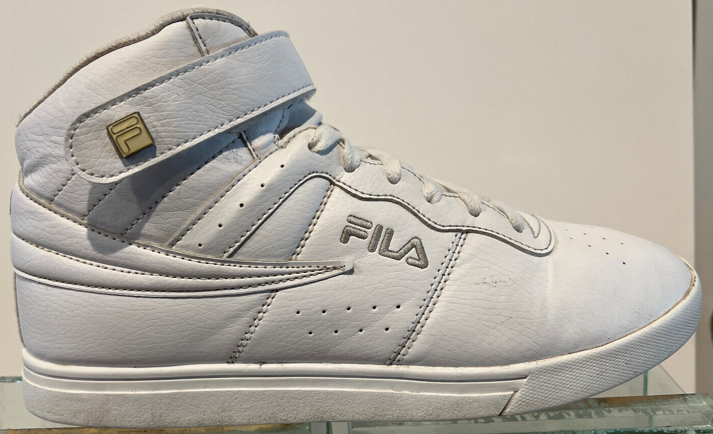 FILA F-13 Classic Mid Basketball Sneakers – White – Men's Size 10