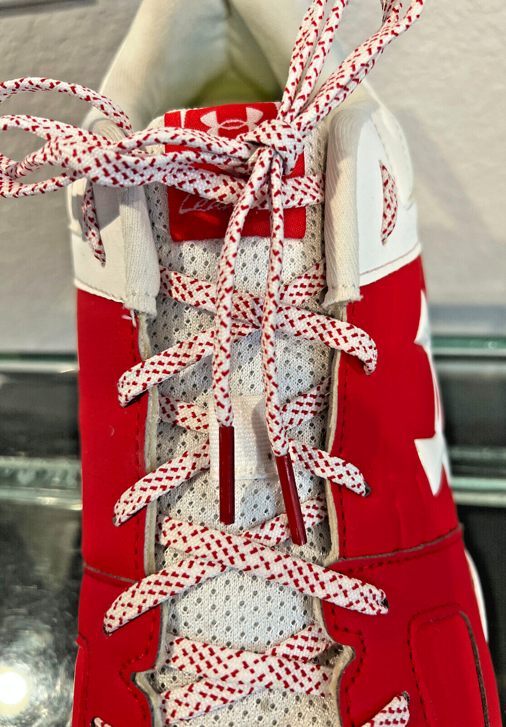 Under Armour Leadoff Low RM Jr. Baseball Cleats – Red – Size 15