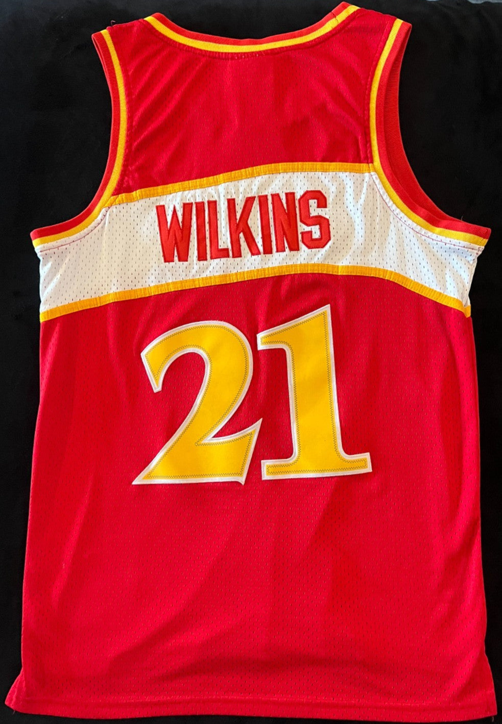 Dominique Wilkins #21 Atlanta Hawks Hardwood Classics Jersey – Adidas – Size S