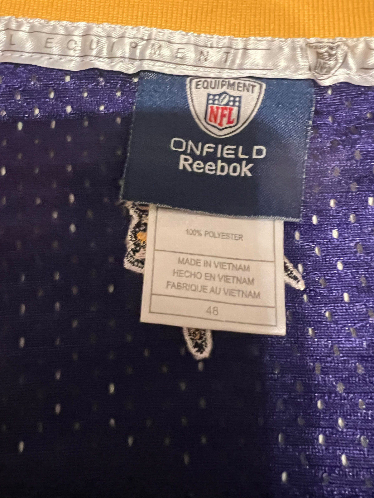 Brett Favre #4 Minnesota Vikings Jersey – Reebok – Size 48