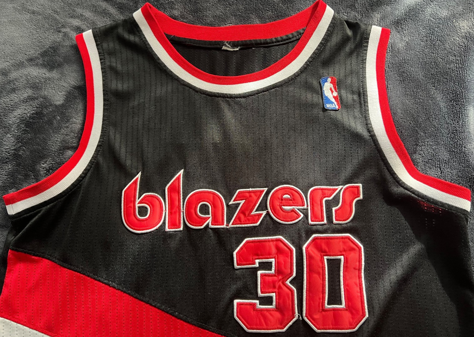 Terry Porter #30 Portland Trail Blazers Hardwood Classics Jersey – Adidas – Size L