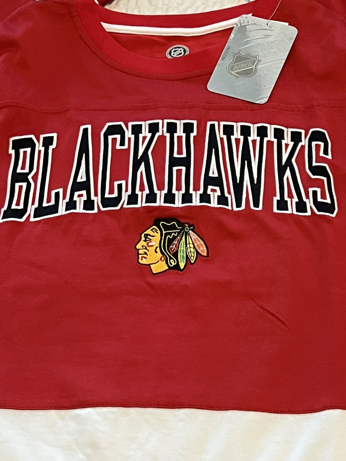 NHL Chicago Blackhawks Jersey – Red/White – Size M