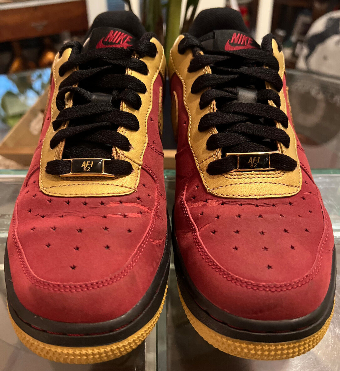 Nike Air Force 1 Low '82 "Gold/Maroon" 2007 – Women's Size 7