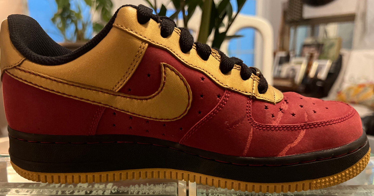 Nike Air Force 1 Low '82 "Gold/Maroon" 2007 – Women's Size 7