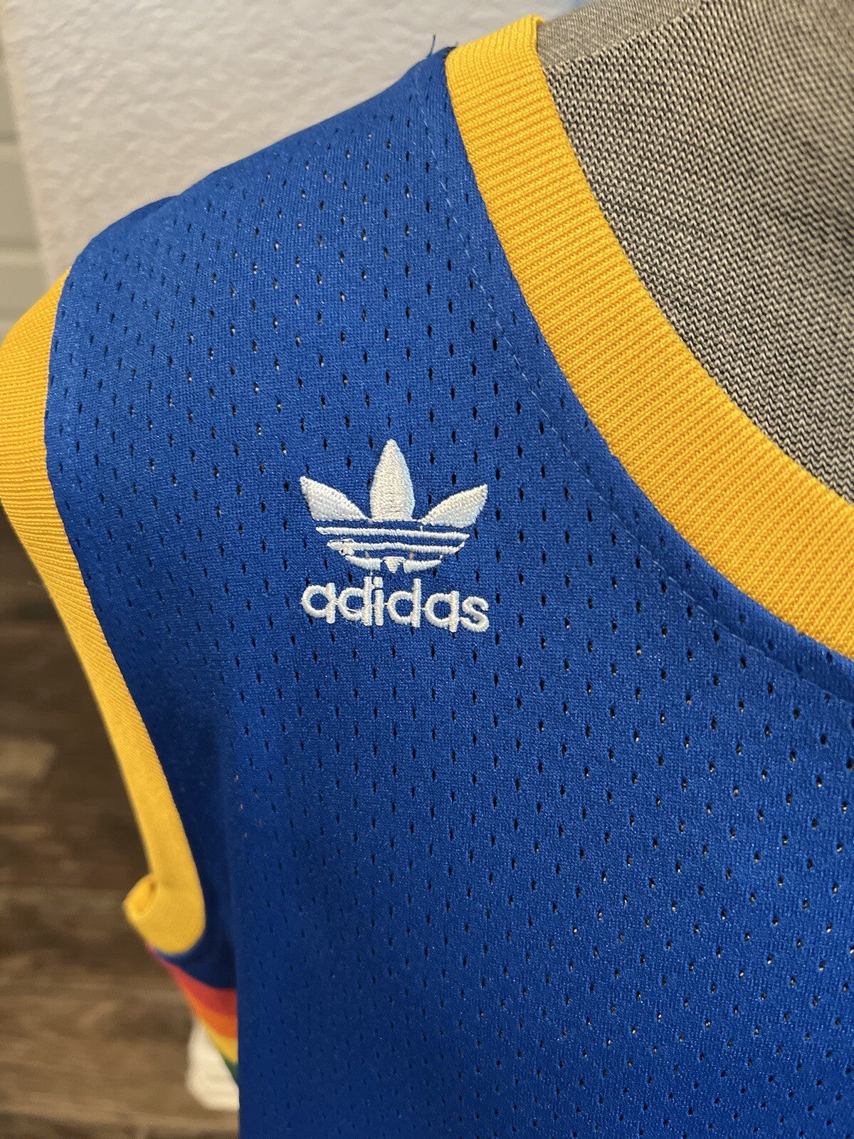 Dikembe Mutombo #55 Denver Nuggets Sewn Jersey – Adidas – Size XXL +2