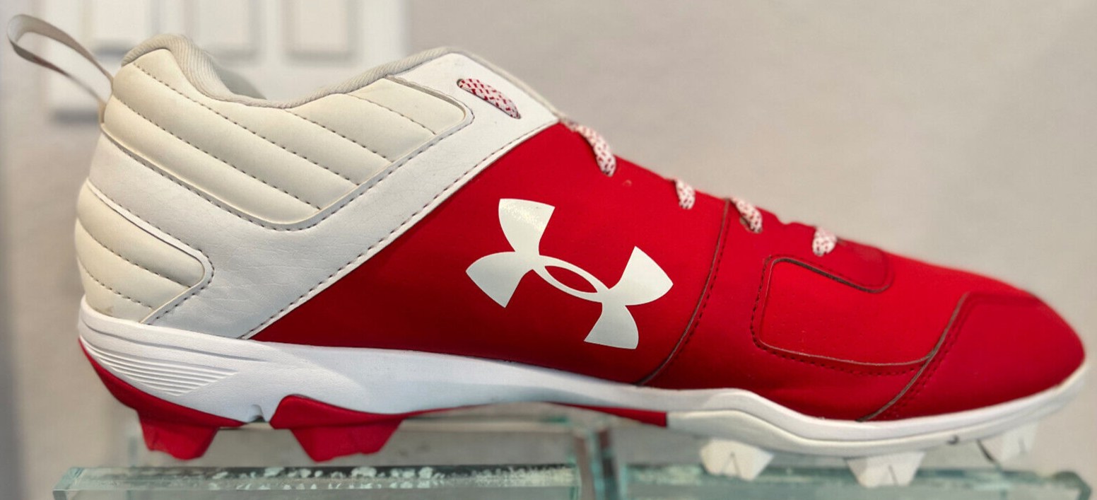 Under Armour Leadoff Low RM Jr. Baseball Cleats – Red – Size 15