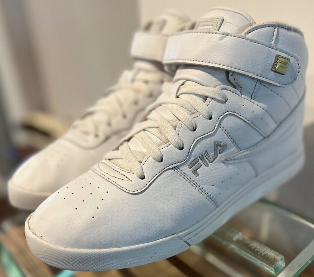 FILA F-13 Classic Mid Basketball Sneakers – White – Men's Size 10