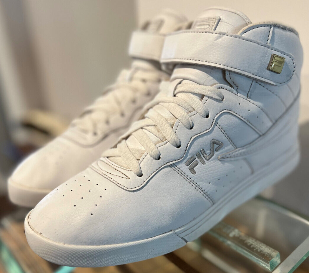 FILA F-13 Classic Mid Basketball Sneakers – White – Men's Size 10