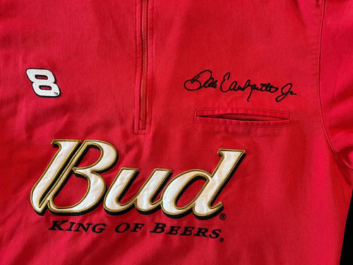 Chase Authentics NASCAR Budweiser Dale Earnhardt Jr Drivers Shirt – Red – Size M