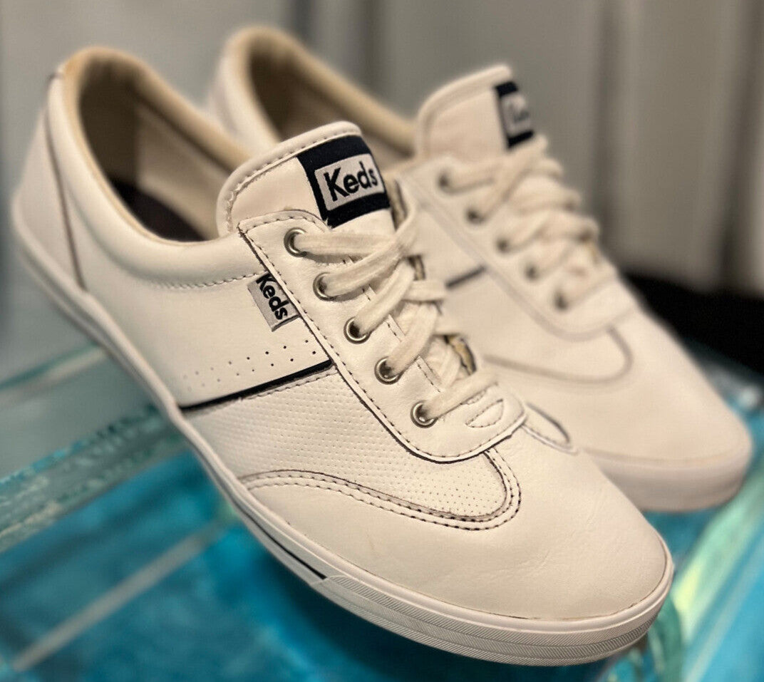 Vintage Keds Courty II Core Leather Sneakers – Women's Size 7.5
