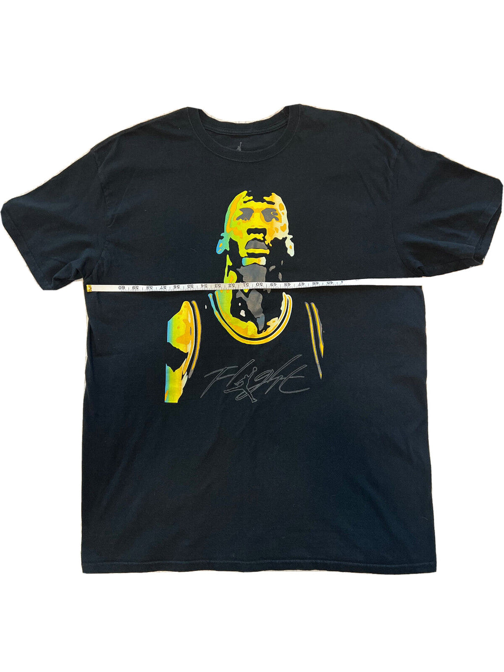Nike Air Michael Jordan Flight Graphic Tee "Yellow Face Portrait" – Men's Size XXL