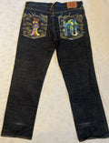 RMC Martin Ksohoh Lot 1002 Jeans Dual Embroidered Pockets – Black – Size 40