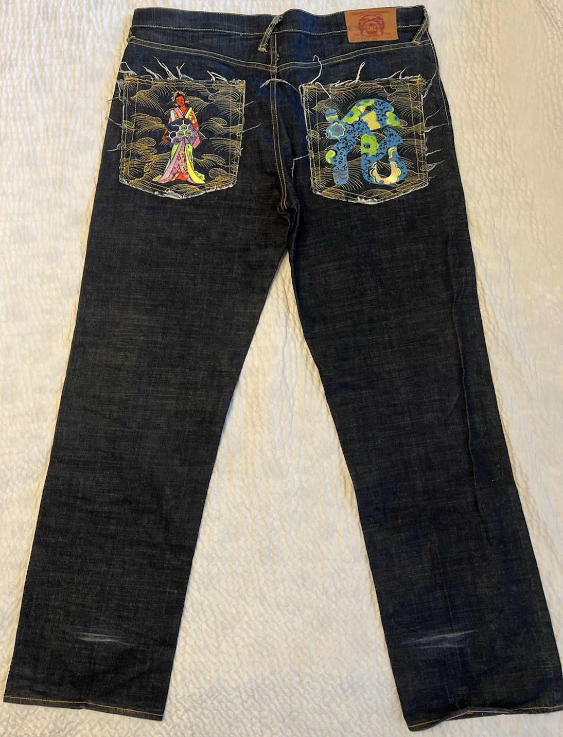 RMC Martin Ksohoh Lot 1002 Jeans Dual Embroidered Pockets – Black – Size 40