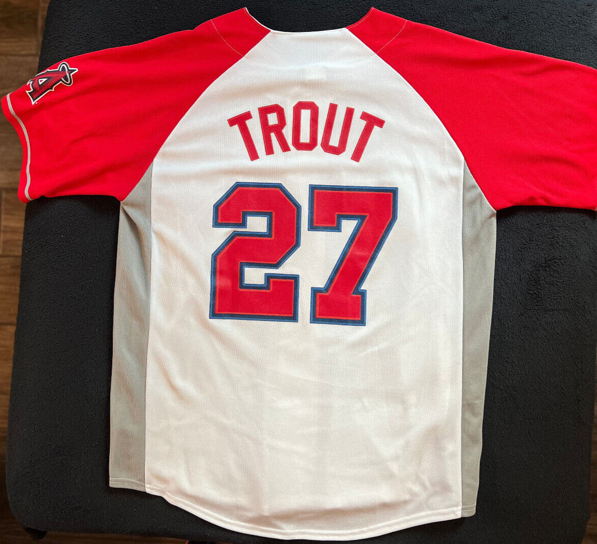 Mike Trout #27 Los Angeles Angels MLB Genuine Jersey – Size L