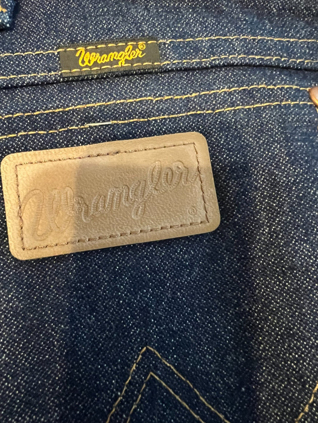Wrangler 13MWZ Cowboy Cut Original Fit Men's Jeans 50x32 Dark Wash Rigid