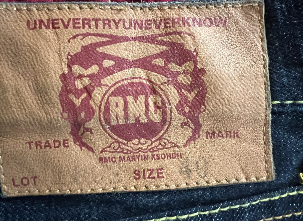 RMC / RMXC by Martin Ksohoh Patchwork Graphic Jeans – Blue – Size 40