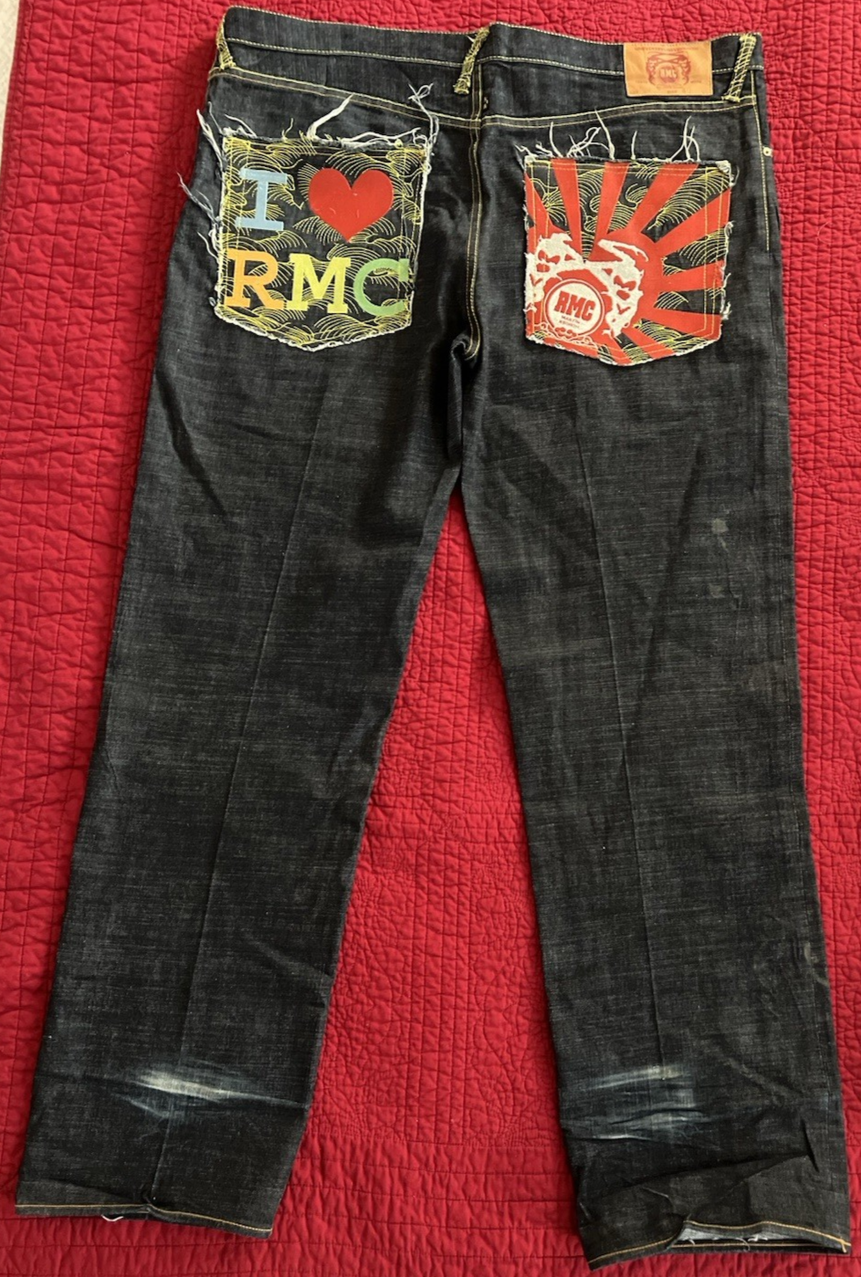 RMC / RMXC by Martin Ksohoh Patchwork Graphic Jeans – Blue – Size 40